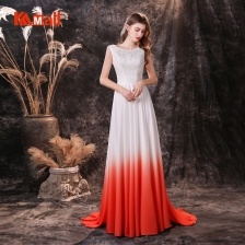 satin chiffon dress, mopping dress, party evening dress, o neck dress